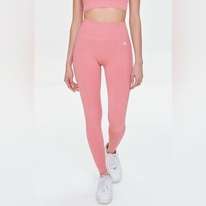 NWT Forever 21 Stretchy Seamless High-Rise Leggings - Pink